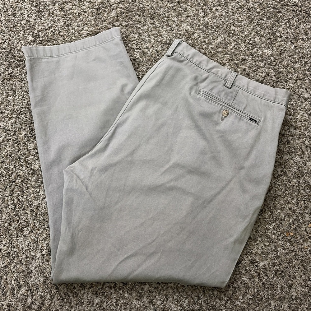 Polo Ralph Lauren Classic Fit Chinos Gray Size 48B x 32 Mens Pant